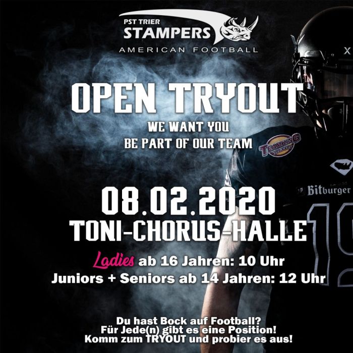 Zweites Tryout bei den PST Trier Stampers
