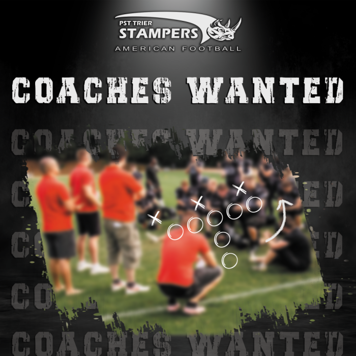 Coaches wanted!